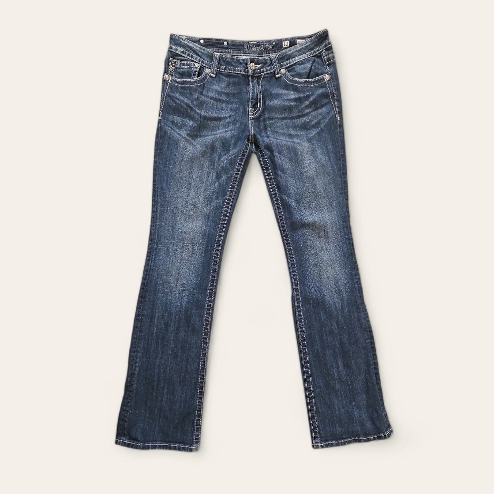 Miss Me Low Rise Boot Cut Jeans
